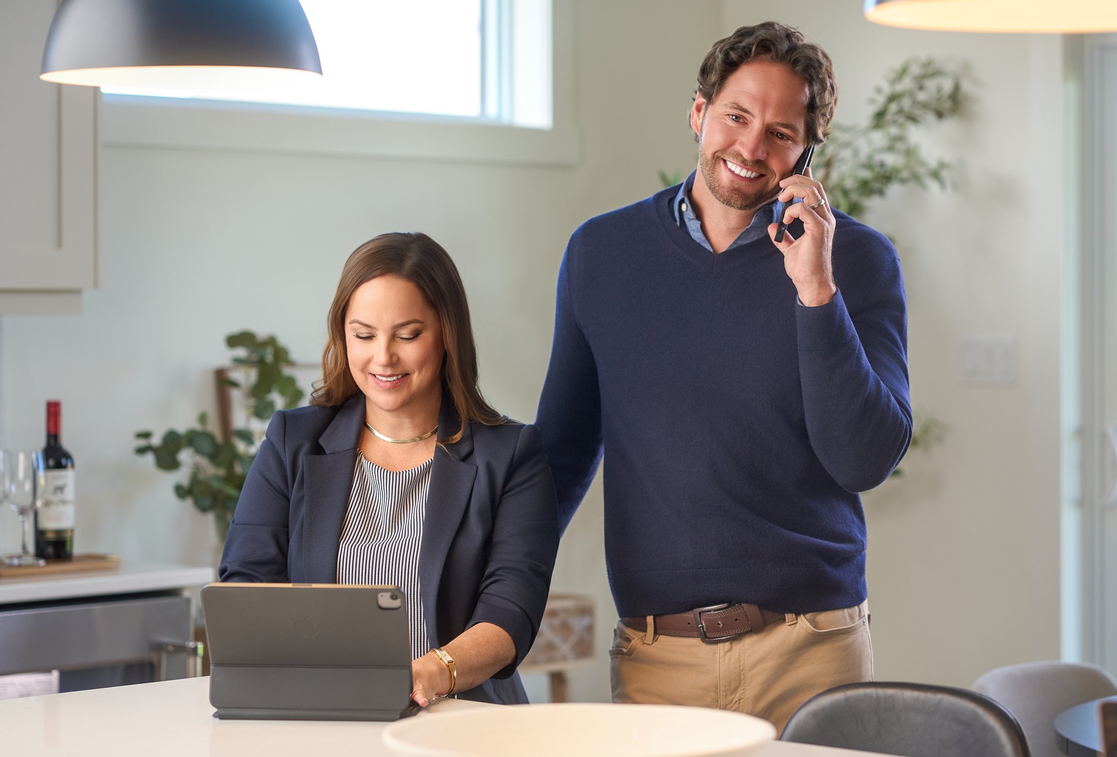 Andrew Bain and Katie O'Brien advising clients